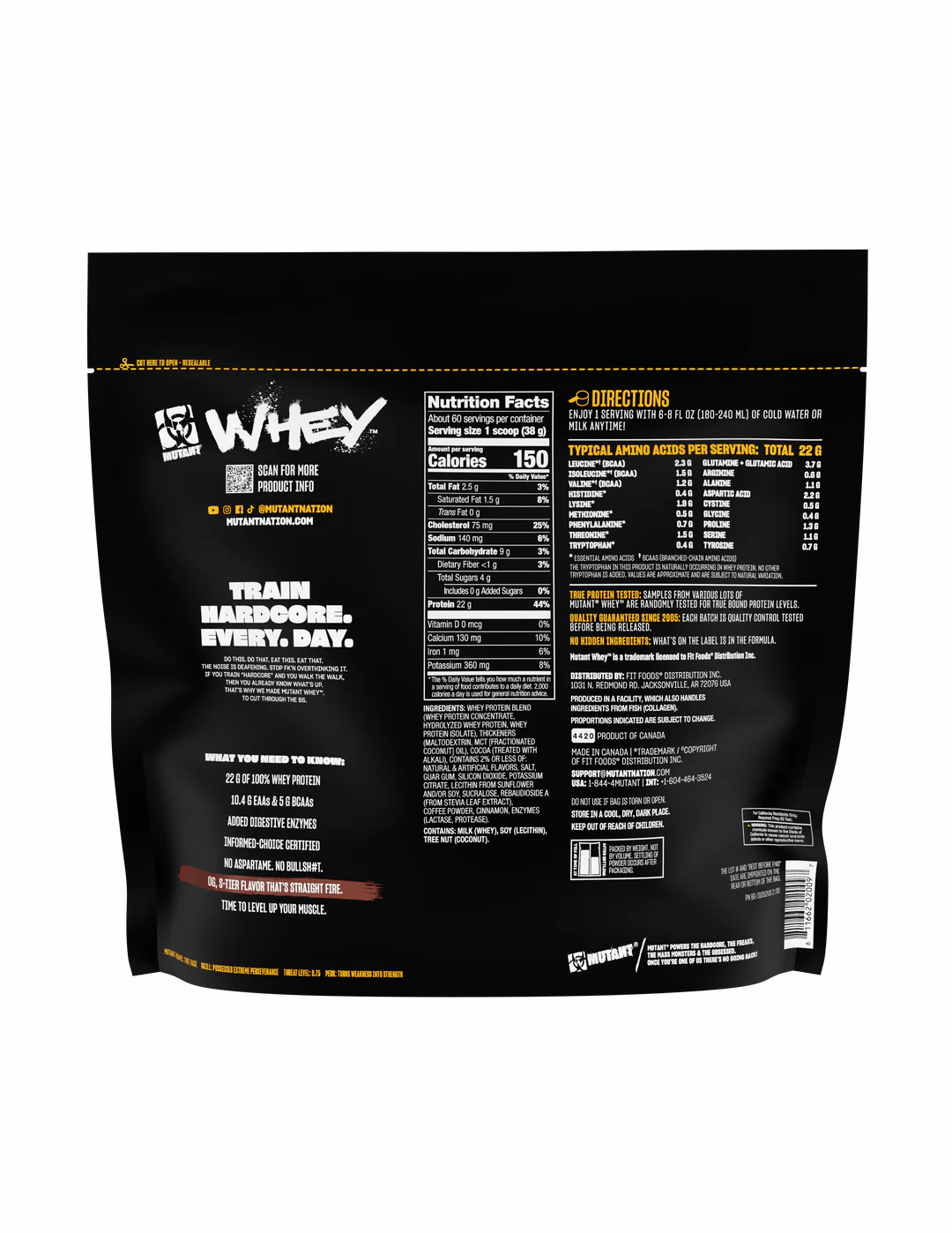 MUTANT WHEY 100% GOURMET WHEY PROTEIN MIX 5LBS
