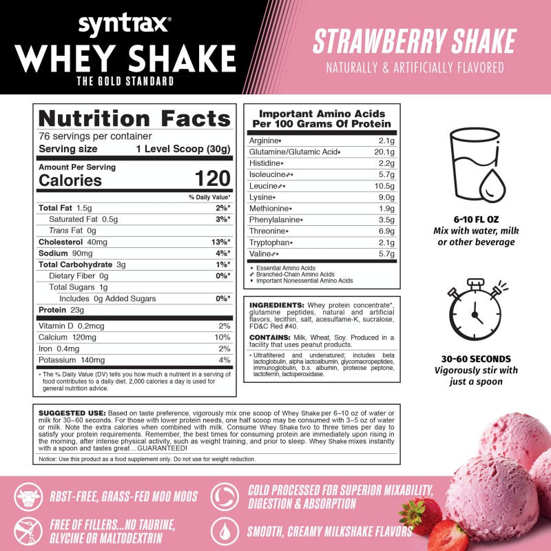 SYNTRAX WHEYSHAKE 5LBS