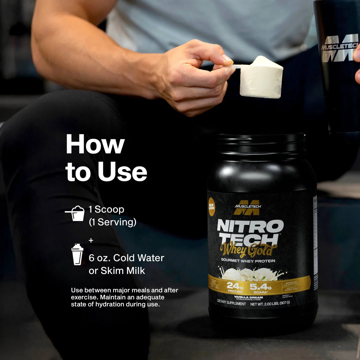 MUSCLE TECH NITROTECH 100% WHEY GOLD 5LBS