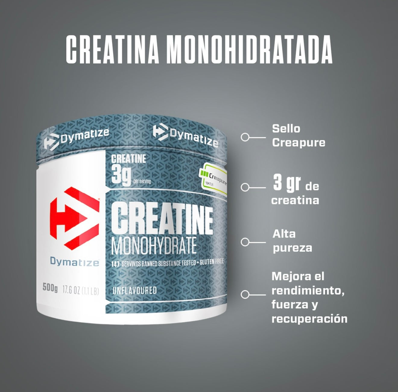 DYMATIZE CREATINE MONOHYDRATE CREAPURE ®