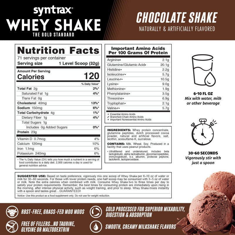 SYNTRAX WHEYSHAKE 5LBS
