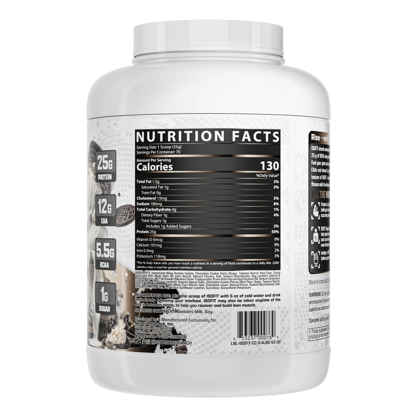 NUTREX ISOFIT 5LBS
